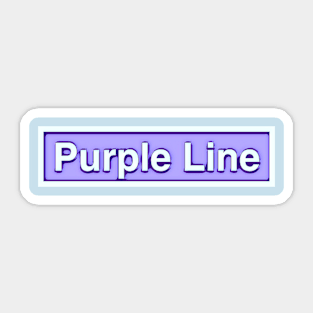 Purple Line Sticker